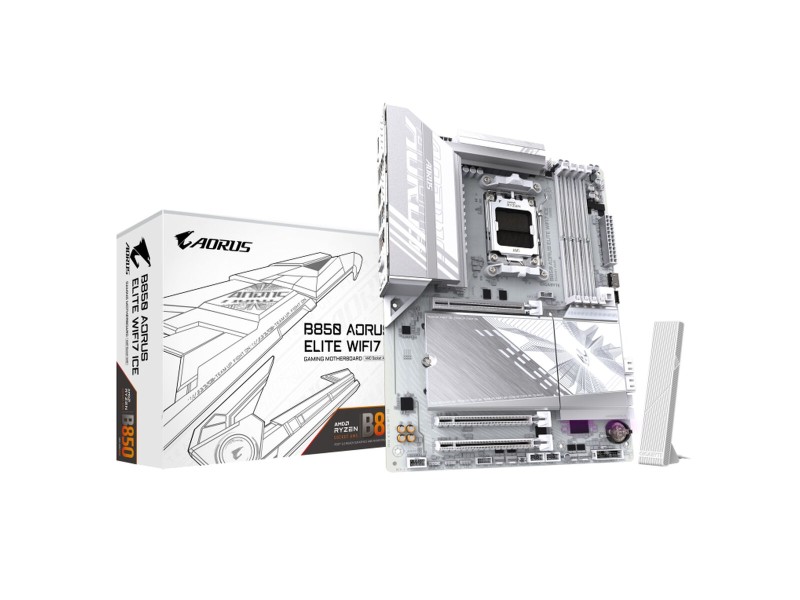 Дънна платка Gigabyte B850 A ELITE WF7 ICE Intel Wi-Fi 6 AMD AM5 NaN –  BB Дънни платки