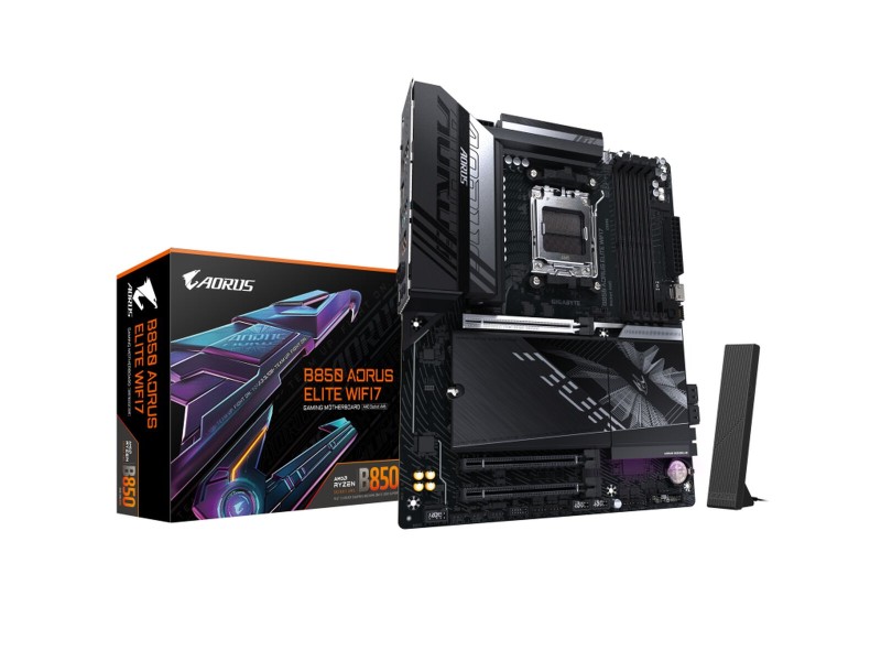 Дънна платка Gigabyte B850 A ELITE WF7 Intel Wi-Fi 6 AMD AM5 NaN –  BB Дънни платки