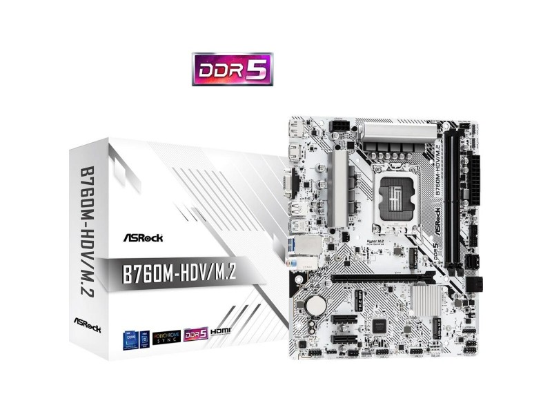Дънна платка ASRock 90-MXBMJ0-A0UAYZ LGA 1700 Intel B760 NaN –  BB Дънни платки