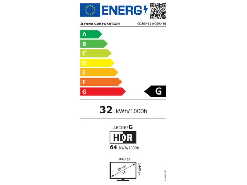 Монитор Iiyama GCB3481WQSU-B1 UltraWide Quad HD 34 NaN –  BB Монитори