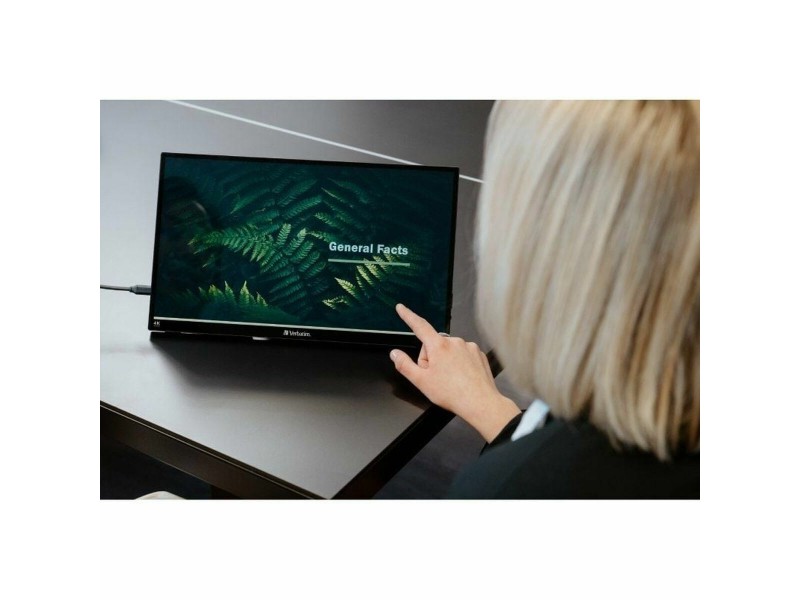 Монитор със сензорен екран Verbatim 32238 15,6 4K Ultra HD NaN –  BB Монитори