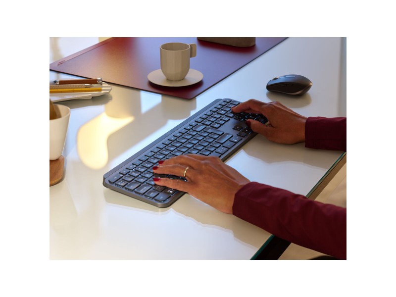 Клавиатура Logitech MX KEYS Графит Испанска Qwerty NaN –  BB Клавиатури