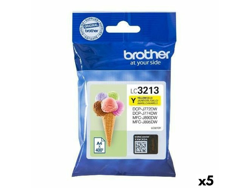 Оригиална касета за мастило Brother Жълт (5 броя) NaN –  BB Касети с мастило