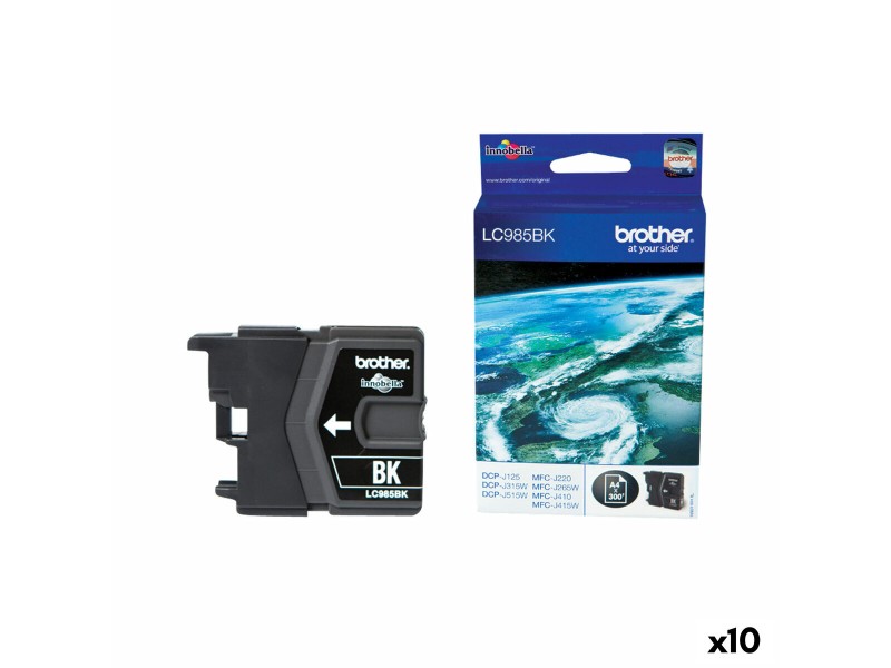Оригиална касета за мастило Brother DCP-J315W Черен (10 броя) NaN –  BB Касети с мастило