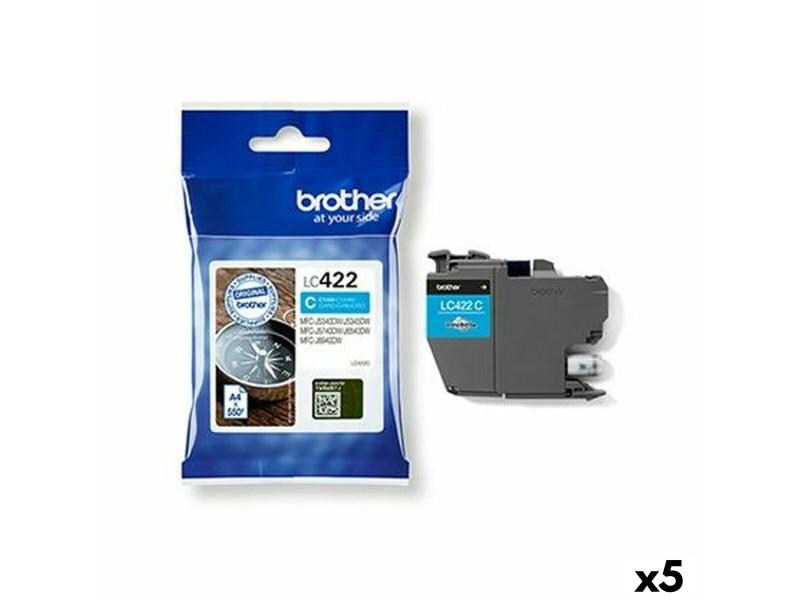 Оригиална касета за мастило Brother MFCJ5340DW, MFCJ5740DW, MFCJ6540DW, MFCJ6940DW Синьо-зелен (5 броя) NaN –  BB Касети с мастило