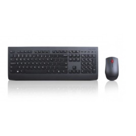 Kлаиатура с безжична мишка Lenovo 4X30H56823 Черен Испанска Qwerty