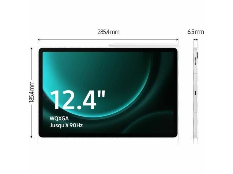 Таблет Samsung Galaxy Tab S9 FE+ 8 GB RAM 128 GB Люляк NaN –  BB Таблети