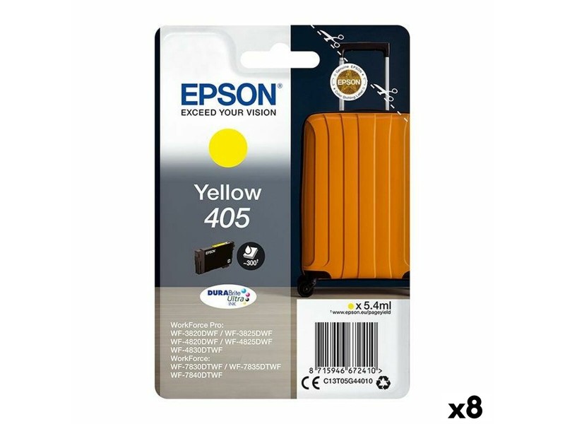 Оригиална касета за мастило Epson Nº 405 Жълт (8 броя) NaN –  BB Касети с мастило