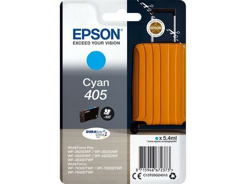 Оригиална касета за мастило Epson Nº 405 Синьо-зелен (8 броя) NaN –  BB Касети с мастило