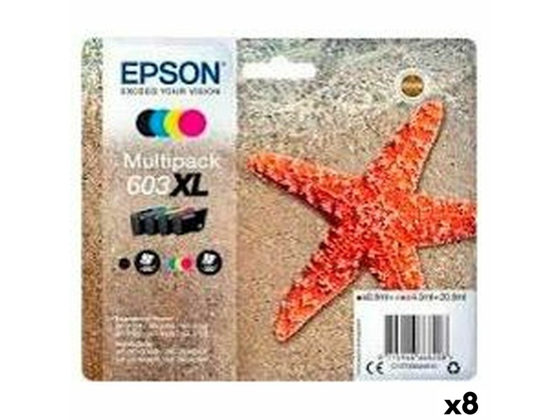 Оригиална касета за мастило Epson Черен/Циан/Магента/Жълт (8 броя) (1 броя) NaN –  BB Касети с мастило