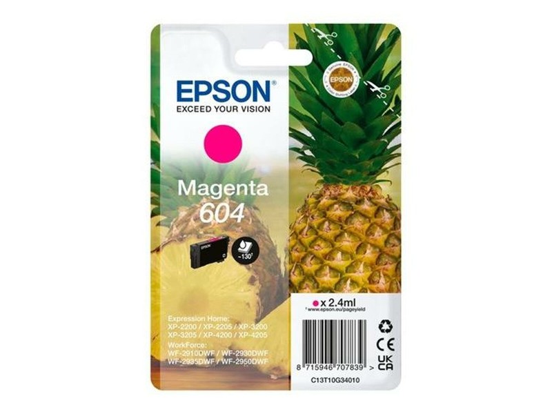 Оригиална касета за мастило Epson XP-2200 WF-2910DWF Черен Пурпурен цвят (10 броя) NaN –  BB Касети с мастило