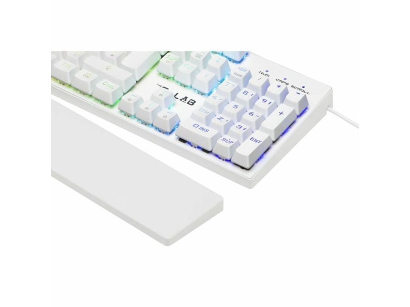 Механична клавиатура The G-Lab KEYZ RUBIDIUM Бял Azerty френски NaN –  BB Клавиатури
