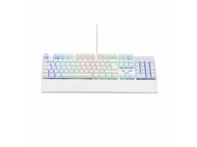 Механична клавиатура The G-Lab KEYZ RUBIDIUM Бял Azerty френски NaN –  BB Клавиатури