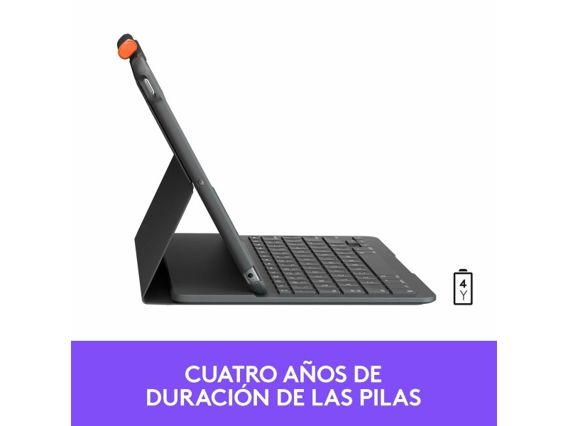 Универсален калъф за таблет и клавиатура Logitech 920-009478 Сив Графит Испанска Qwerty QWERTY NaN –  BB Клавиатури