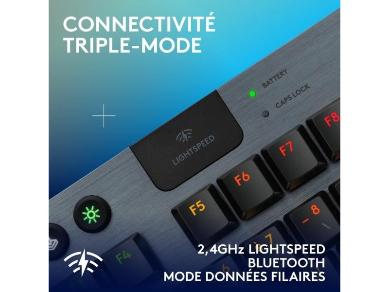 Безжична клавиатура Logitech G915 TKL X Черен AZERTY NaN –  BB Клавиатури