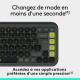 Безжична клавиатура Logitech Pop Icon Keys Тъмно сив AZERTY NaN –  BB Клавиатури