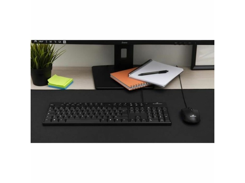 Клавиатура Bluestork MEDIA OFFICE Черен AZERTY NaN –  BB Клавиатури
