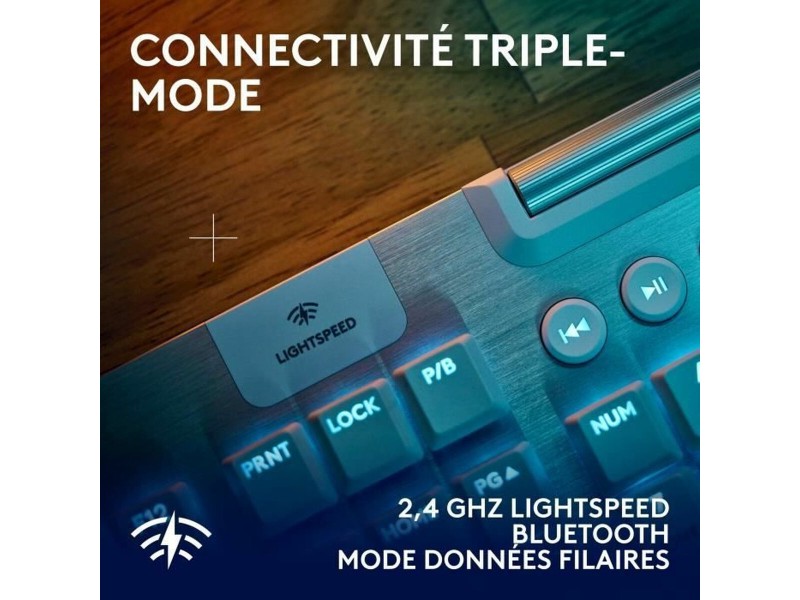 Безжична клавиатура Logitech G915 X Бял AZERTY NaN –  BB Клавиатури