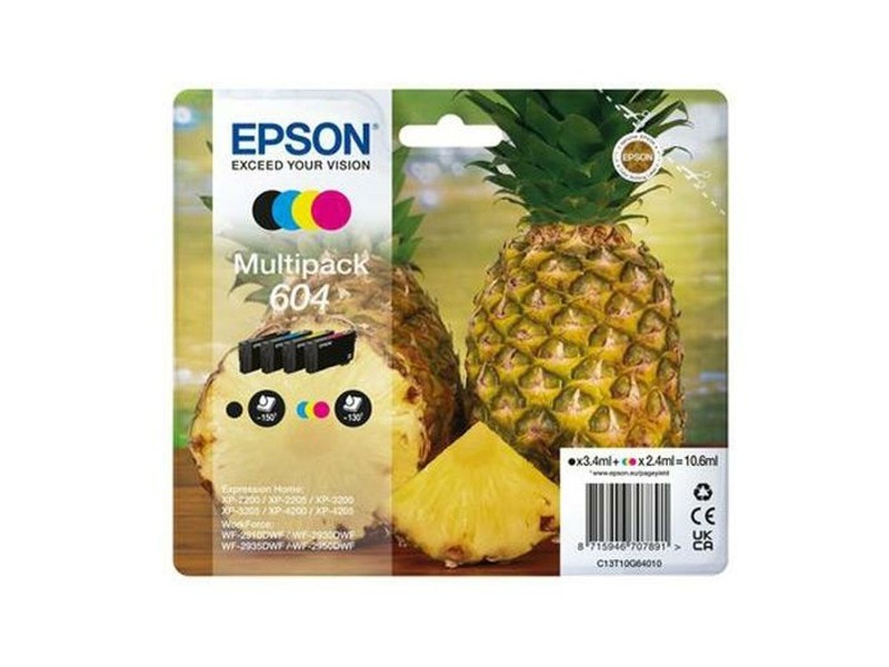 Оригиална касета за мастило Epson XP-2200 WF-2910DWF Черен/Циан/Магента/Жълт (8 броя) NaN –  BB Касети с мастило