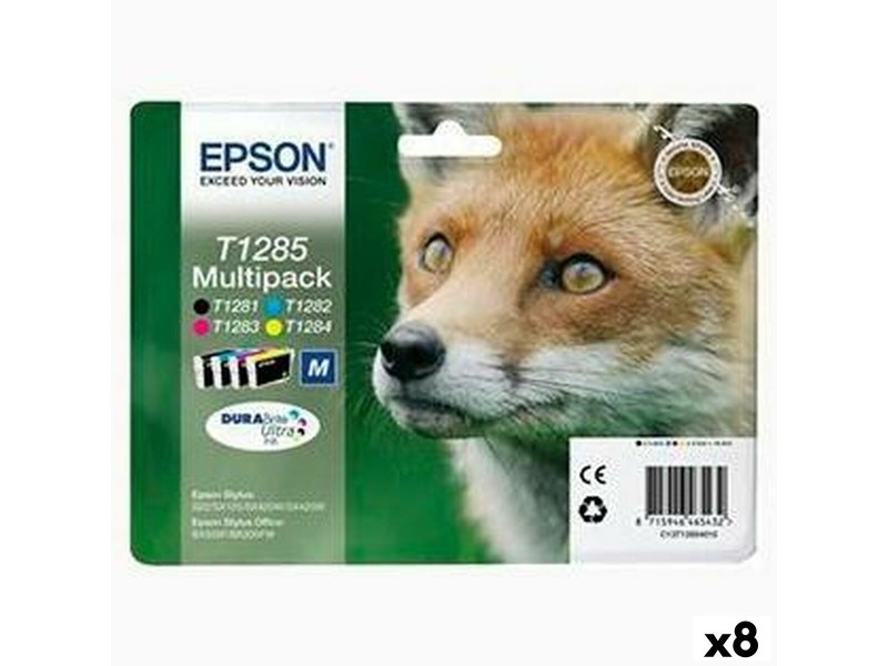 Оригиална касета за мастило Epson Stylus S22/SX125/SX 235W/420W/425W/Office BX305 Черен/Циан/Магента/Жълт (8 броя) NaN –  BB Касети с мастило