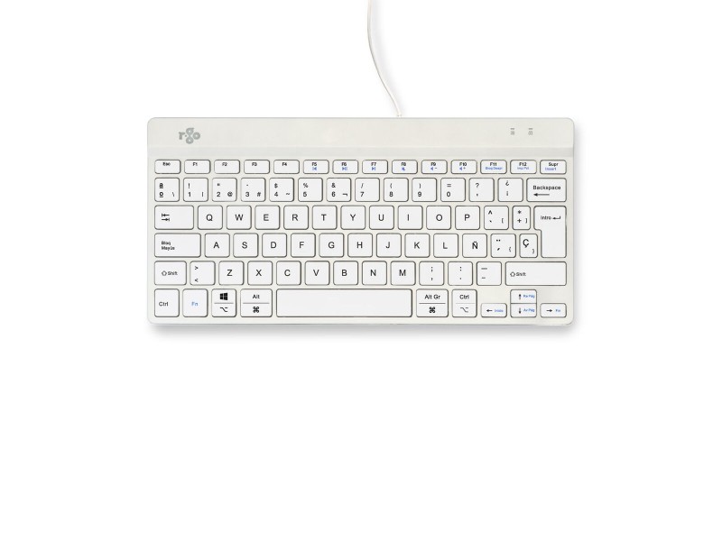 Клавиатура R-Go RGOCOESWDWH Бял Испанска Qwerty Клавиатура R-Go RGOCOESWDWH Бял Испанска Qwerty NaN – BB Клавиатури