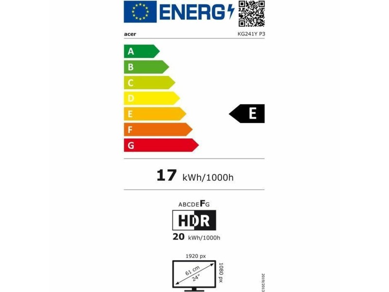 Монитор Acer KG241Y P3bip 23,8 NaN –  BB Монитори