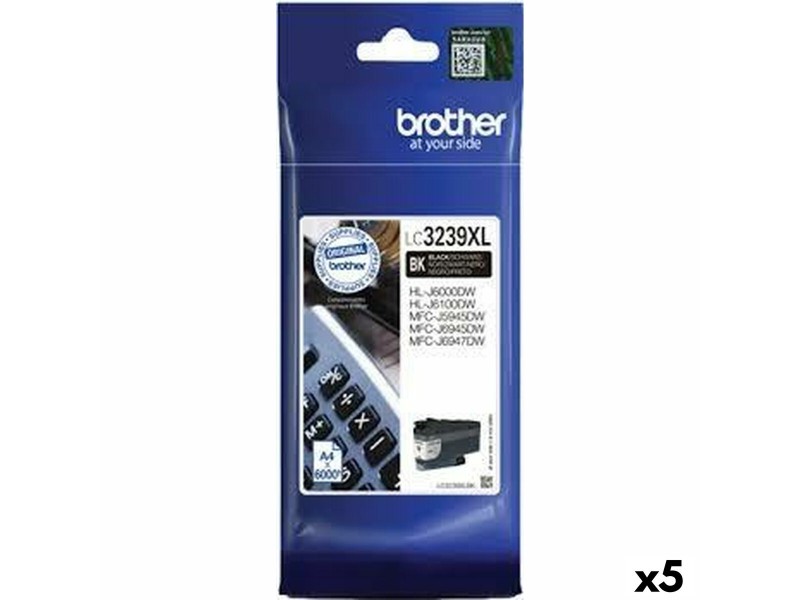 Оригиална касета за мастило Brother HLJ6000 / MFCJ5945 / MFCJ6945 Черен (5 броя) NaN –  BB Касети с мастило