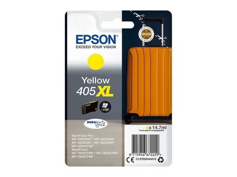 Оригиална касета за мастило Epson WF-3820DWF, 3825DWF, 4820DWF, 4825DWF, 4830DWF, WF-7830DTWF, 7835DTWF, 7840DTWF Жълт (8 броя) NaN –  BB Касети с мастило