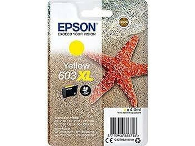Оригиална касета за мастило Epson XP-2100 3100 4100 WF-2830DWF 2850DWF Жълт (10 броя) NaN –  BB Касети с мастило
