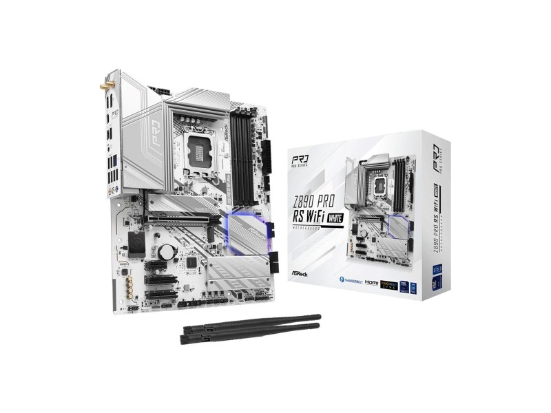 Дънна платка ASRock Z890 Pro RS WiFi White LGA 1851 Intel Z890 NaN –  BB Дънни платки