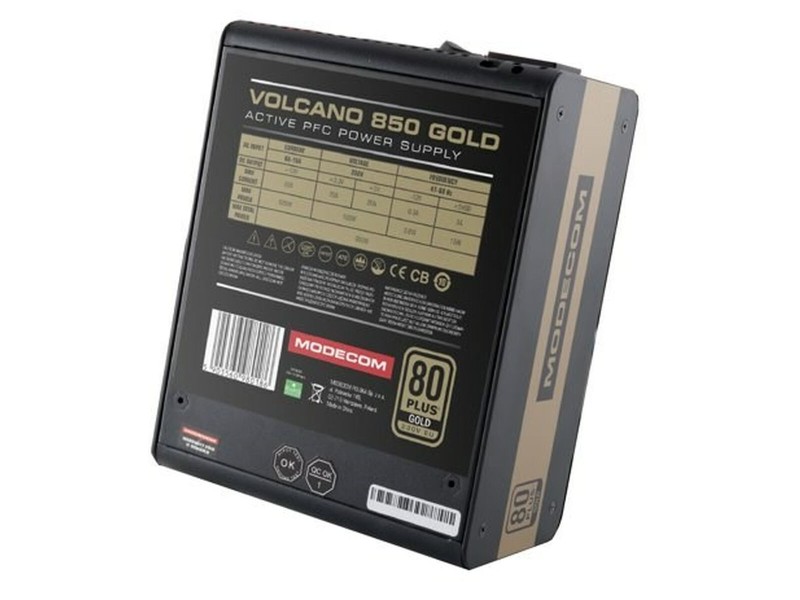 Захранване Modecom ZAS-MC92-SM-850-ATX-VOLCANO-GOL ATX 850 W 80 Plus Gold NaN –  BB Захранвания