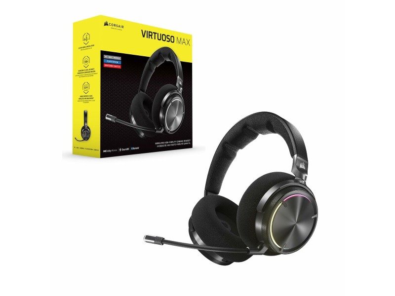 Слушалки за игра с микрофон Corsair VIRTUOSO MAX Черен NaN –  BB Слушалки с микрофони