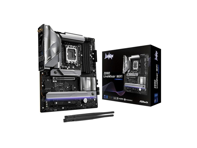 Дънна платка ASRock Z890 LiveMixer WiFi LGA 1851 Intel Z890 NaN –  BB Дънни платки