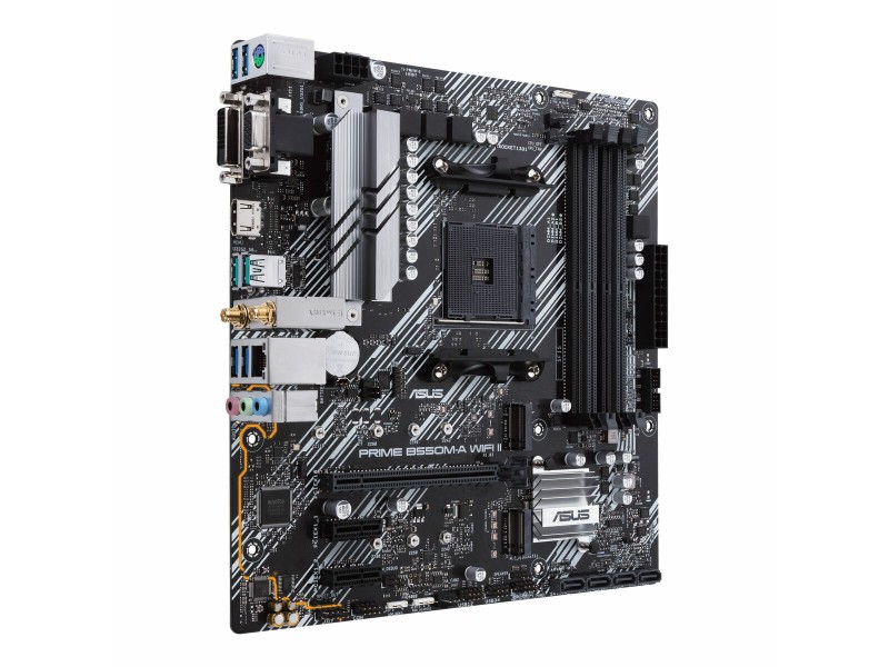 Дънна платка Asus PRIME B550M-A WIFI II Intel Wi-Fi 6 AMD B550 AMD AM4 NaN –  BB Дънни платки