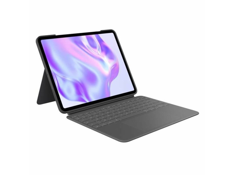 Калъф за таблет Logitech iPad Pro Черен Сив Графит AZERTY QWERTY Qwerty US NaN –  BB Твърди корици