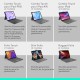 Калъф за таблет Logitech iPad Pro Черен Сив Графит AZERTY QWERTY Qwerty US NaN –  BB Твърди корици