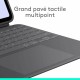 Калъф за таблет Logitech iPad Pro Черен Сив Графит AZERTY QWERTY Qwerty US NaN –  BB Твърди корици