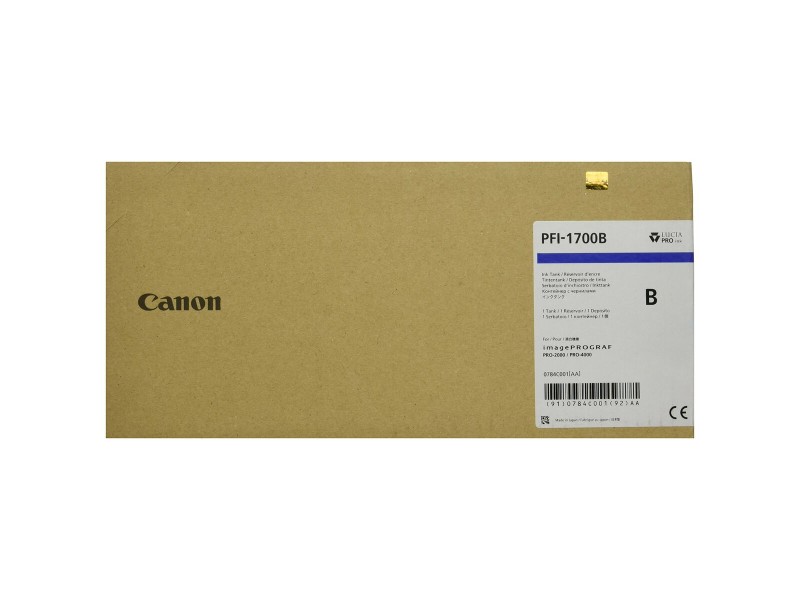 Оригиална касета за мастило Canon PFI-1700B Син NaN –  BB Касети с мастило