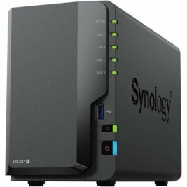 SATA 5.25" калъф за SATA 2.5" Synology DS224+ Черен Intel Celeron J4125