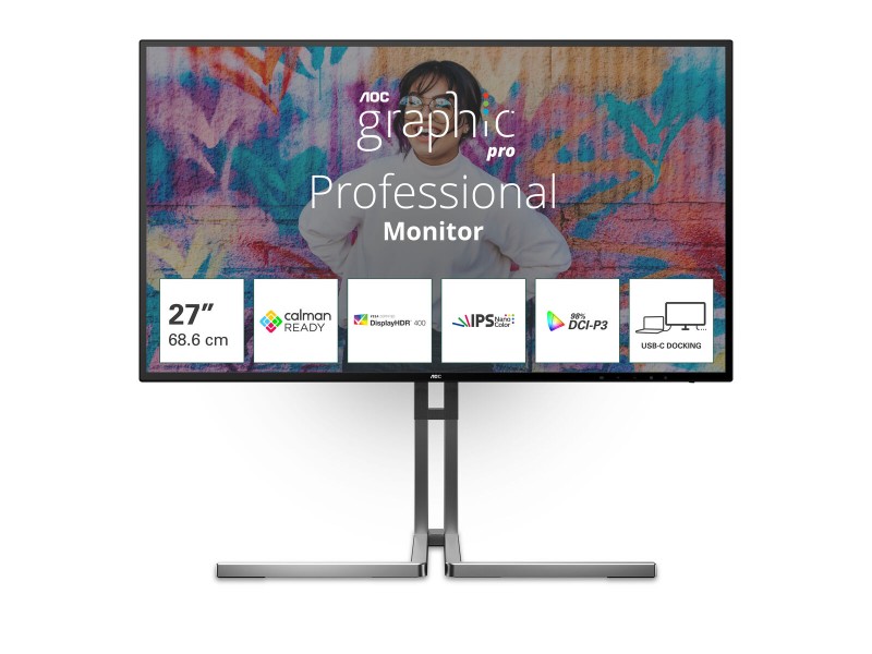 Монитор AOC U27U3CV 4K Ultra HD 27 60 Hz NaN –  BB Монитори