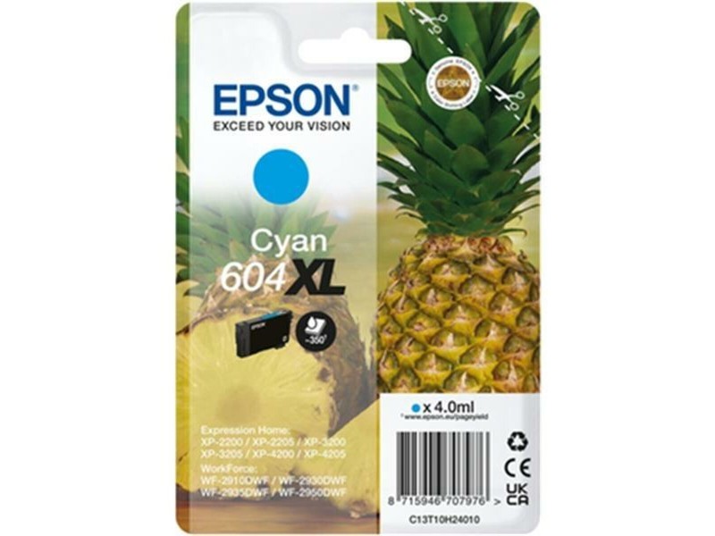 Оригиална касета за мастило Epson XP-2200 WF-2910DWF Синьо-зелен (10 броя) NaN –  BB Касети с мастило