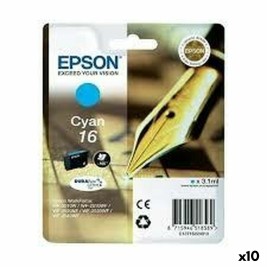 Оригиална касета за мастило Epson 16 Синьо-зелен (10 броя)