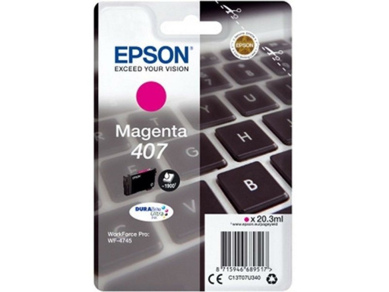 Оригиална касета за мастило Epson WorkForce Pro 4745 Series Пурпурен цвят (8 броя) NaN –  BB Касети с мастило