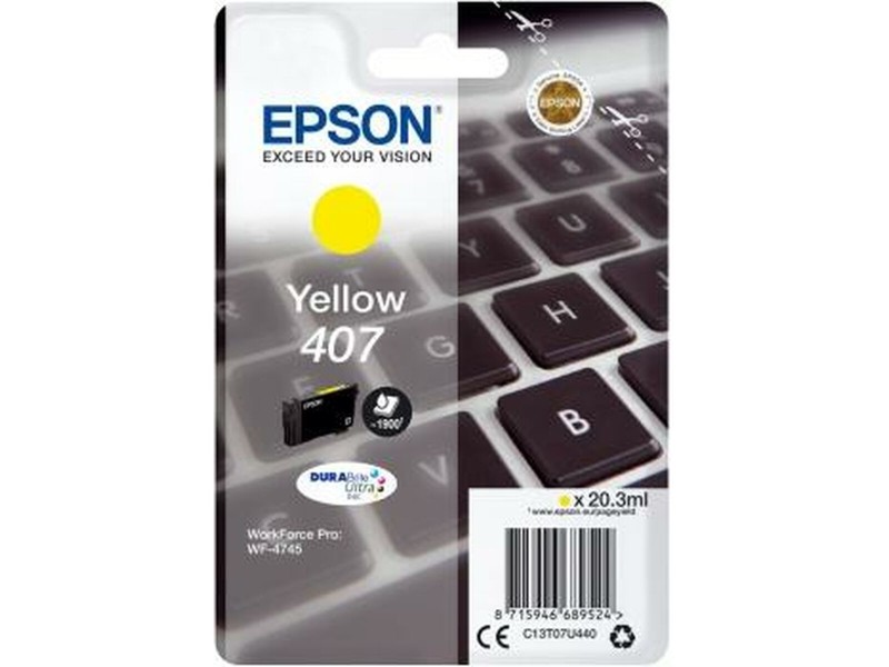 Оригиална касета за мастило Epson WorkForce Pro 4745 Series Жълт (8 броя) NaN –  BB Касети с мастило