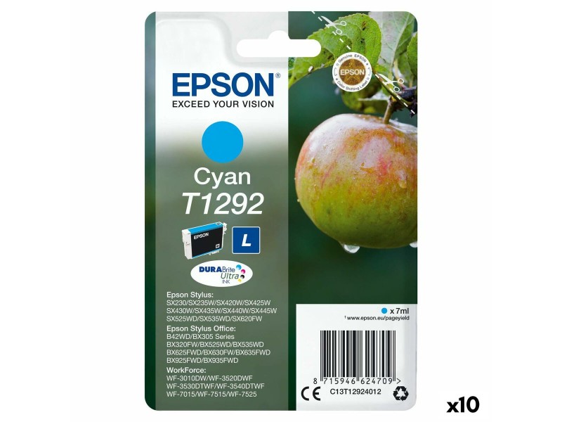 Оригиална касета за мастило Epson SX 235W /420W/425W/ OFFICE BX305F/320FW Синьо-зелен (10 броя) NaN –  BB Касети с мастило