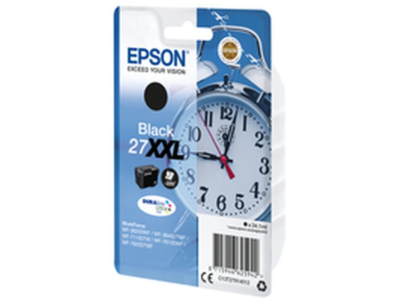 Оригиална касета за мастило Epson WF-3000 7000 - Nº27XXL Черен (4 броя) NaN –  BB Касети с мастило
