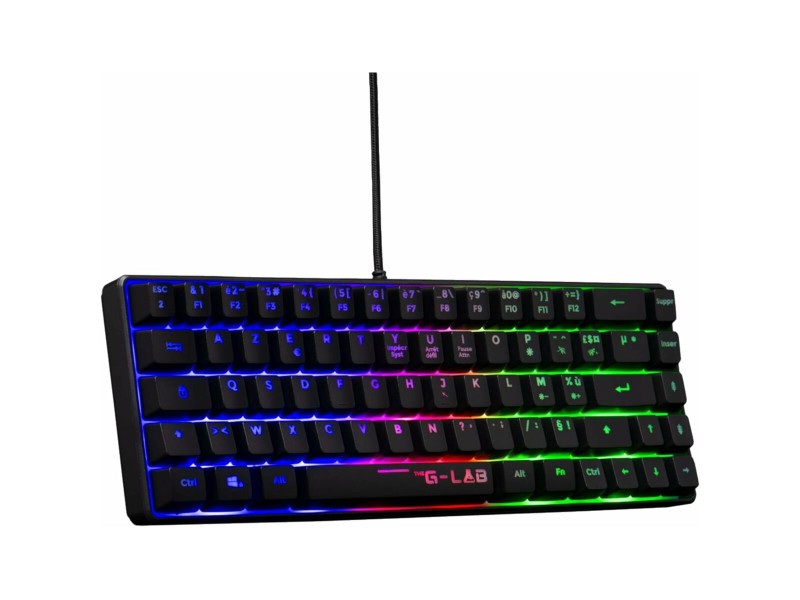Клавиатура The G-Lab KEYZ HYDROGEN Бял Испанска Qwerty NaN –  BB Клавиатури