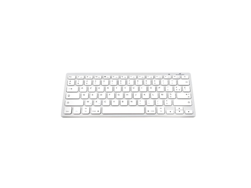 Блутут клавиатура Bluestork BS-KB-MICRO/BT/SP Бял Сребрист Испанска Qwerty NaN –  BB Клавиатури
