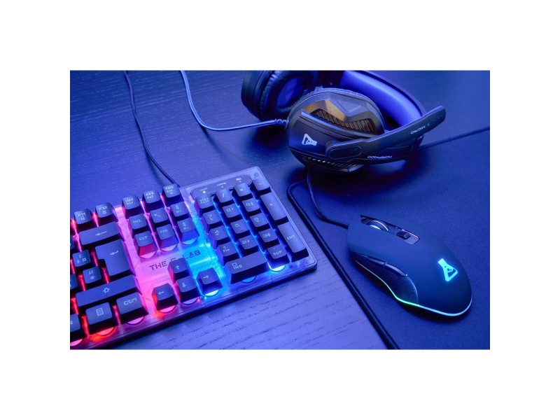 Клавиатура The G-Lab Keyz Neon Черен Испанска Qwerty QWERTY NaN –  BB Клавиатури