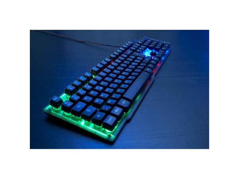 Клавиатура The G-Lab Keyz Neon Черен Испанска Qwerty QWERTY NaN –  BB Клавиатури